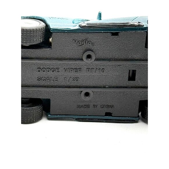 Dodge Viper RT/10 Die-Cast Model Car Dark Green 1:43 Scale Collectible Toy Car W - Picture 7 of 7